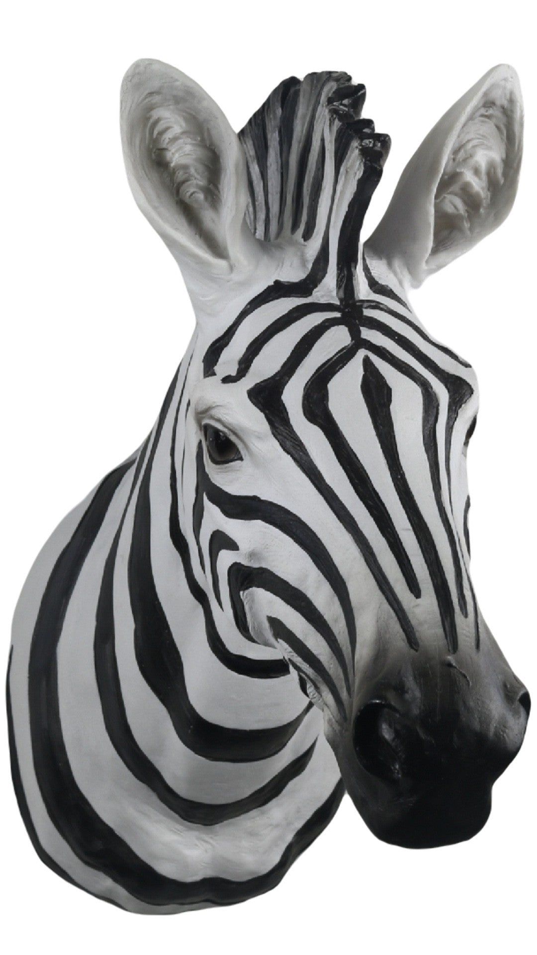 Black and White Zebra Wall Head