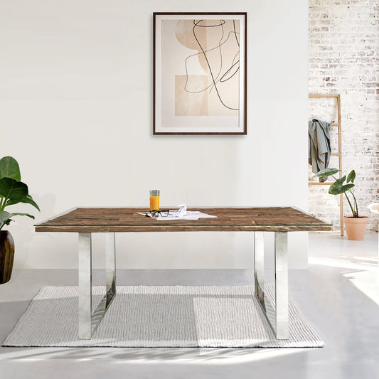Railway Sleeper Large Dining Table