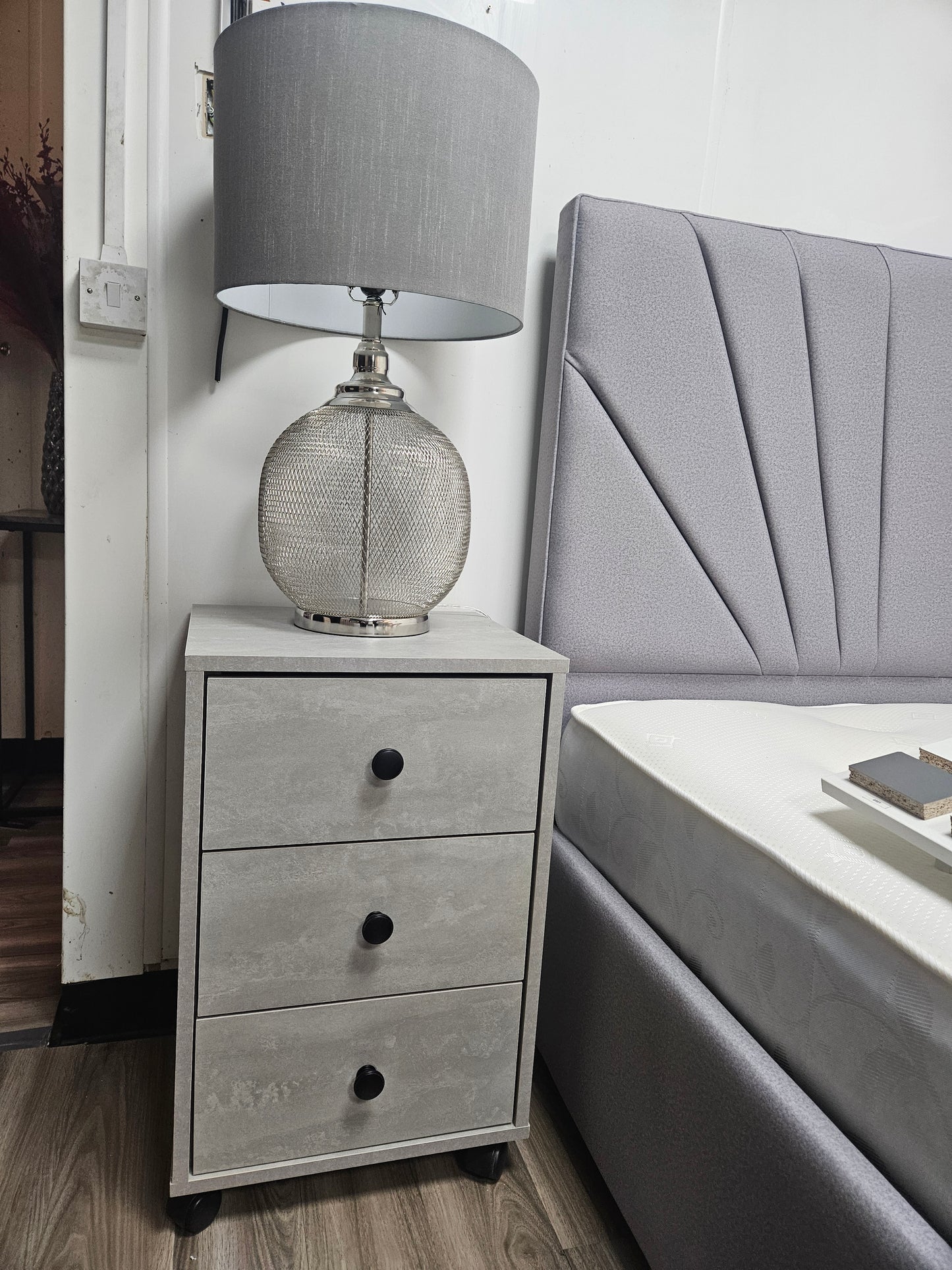 Venus 3 Drawer Bedside Table