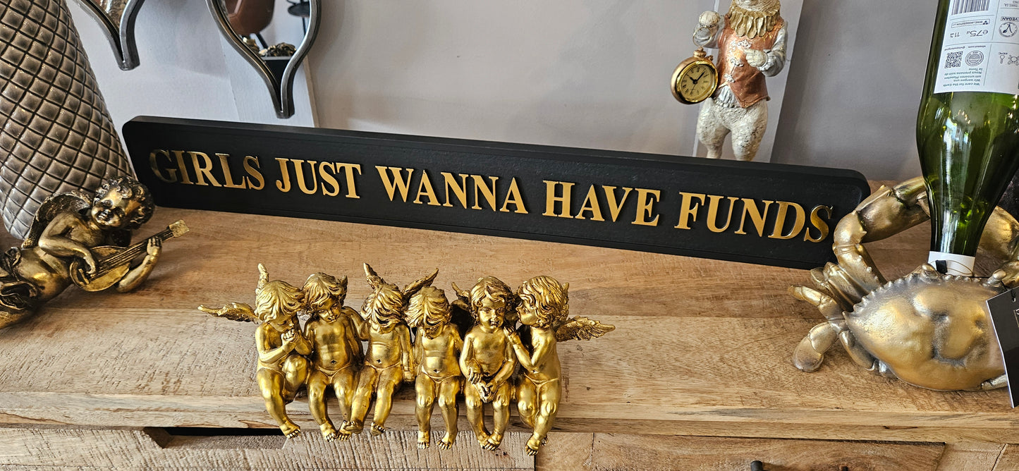 Row of Cherubs Gold