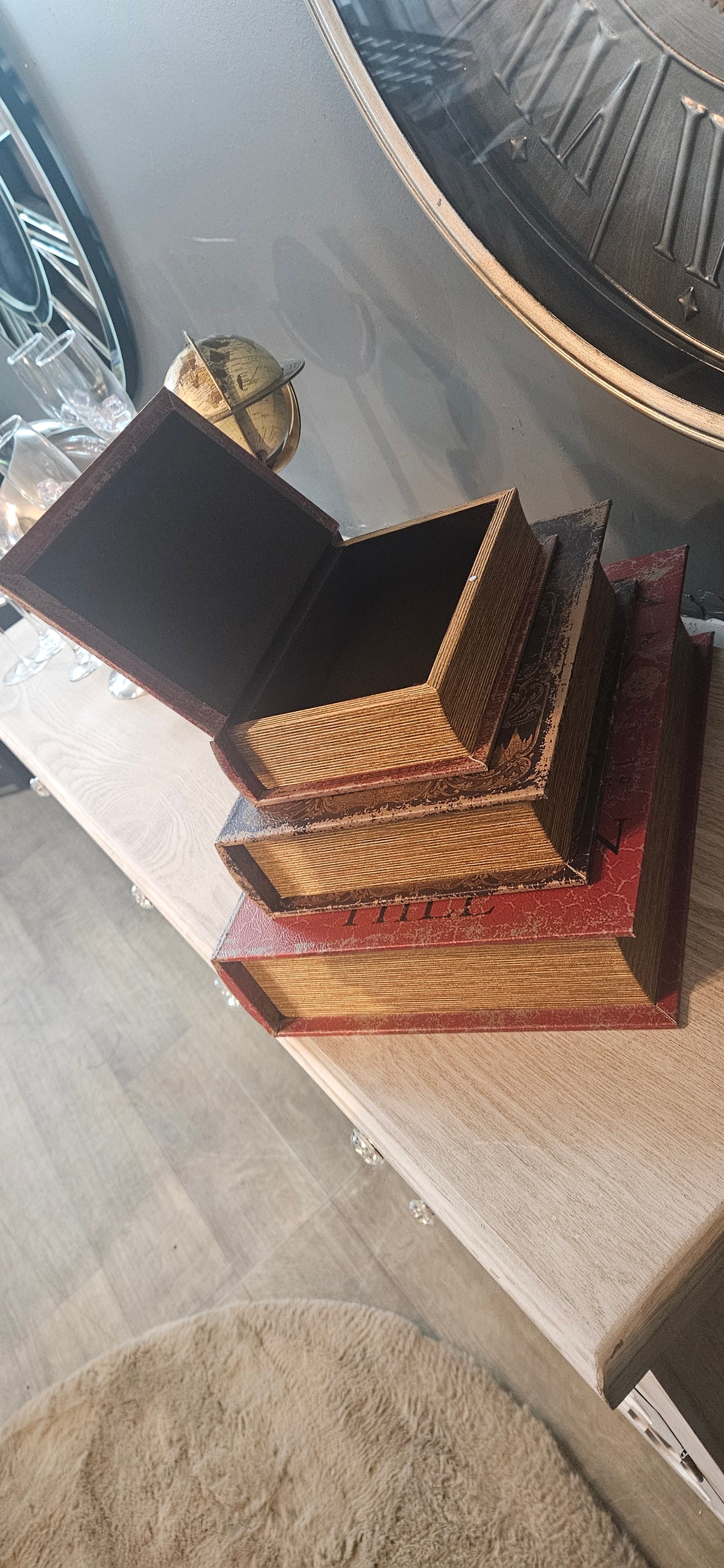 Antique Book Storage Boxes
