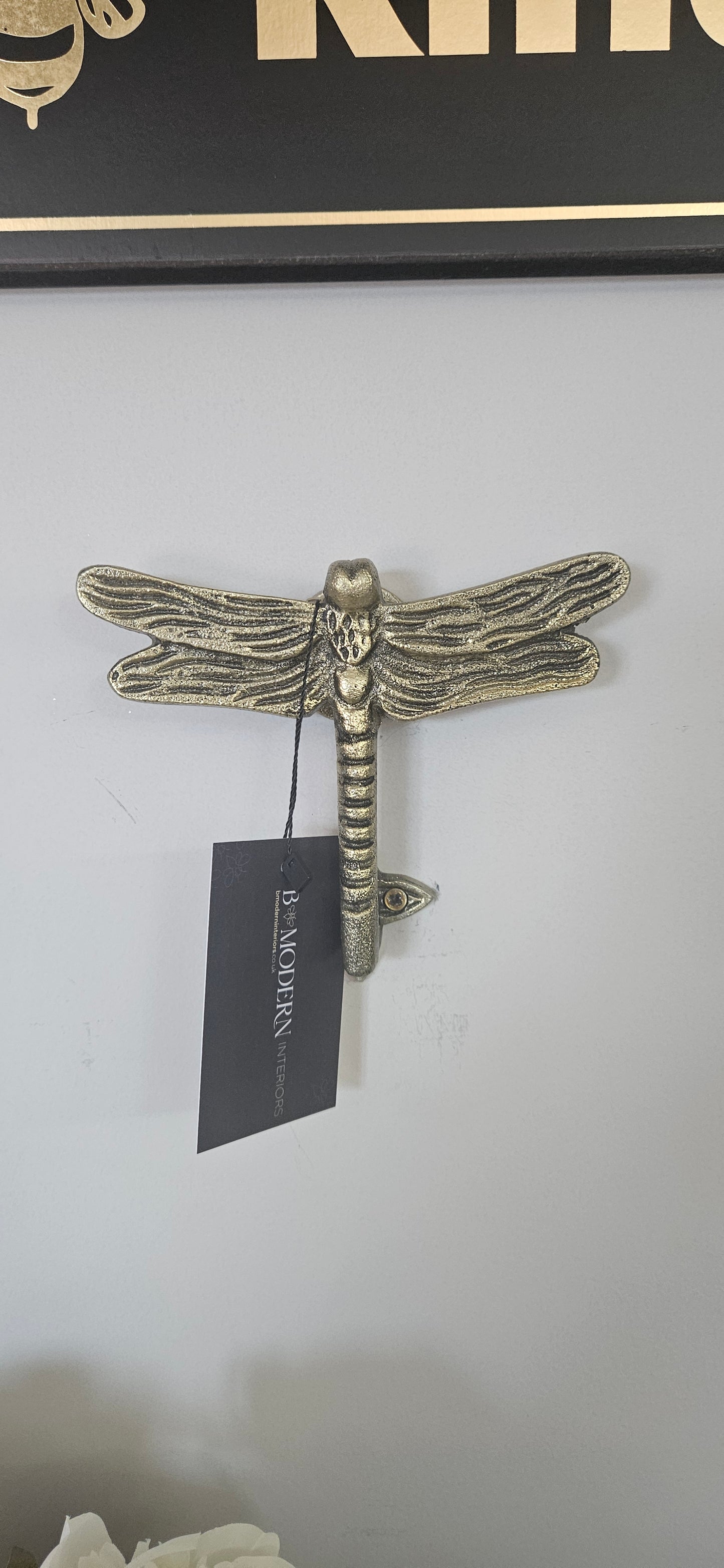 Dragonfly Door Knocker Antique Gold