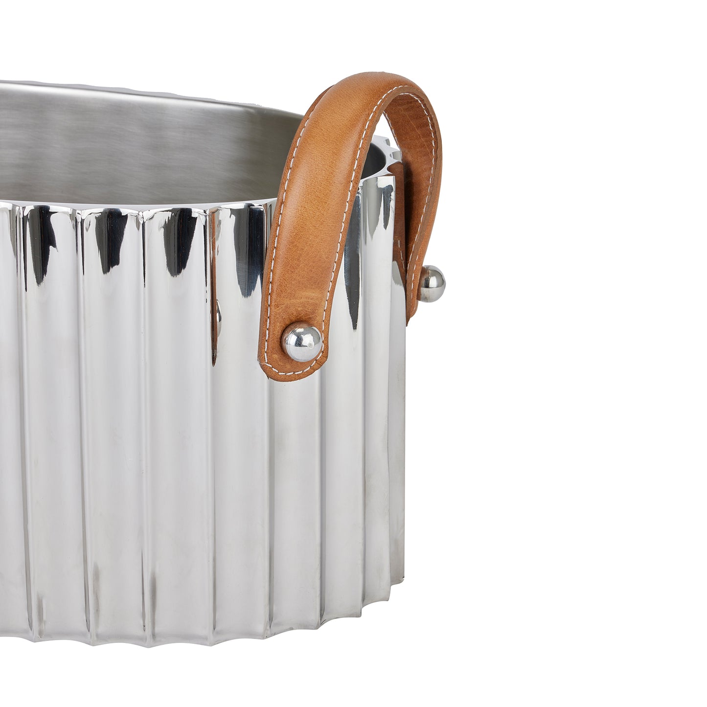 Fluted Silver Cooler