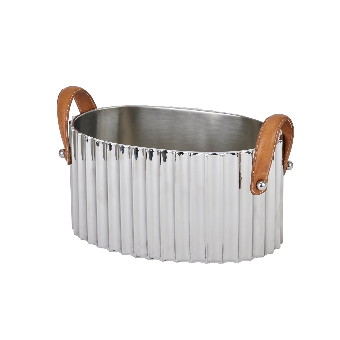 Fluted Silver Cooler