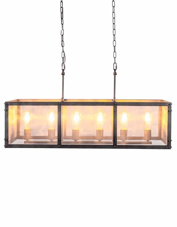 Industrial Iron Chandelier