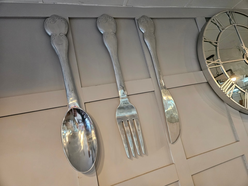 XL Knife, Fork and Spoon Silver