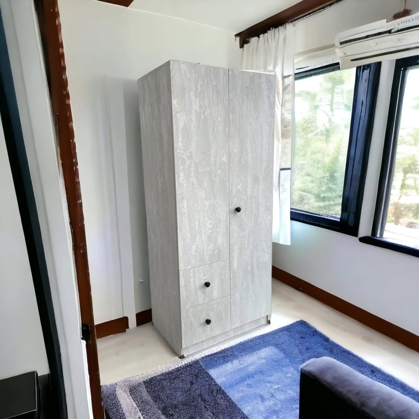 Venus 2 Drawer Bifold Wardrobe Single