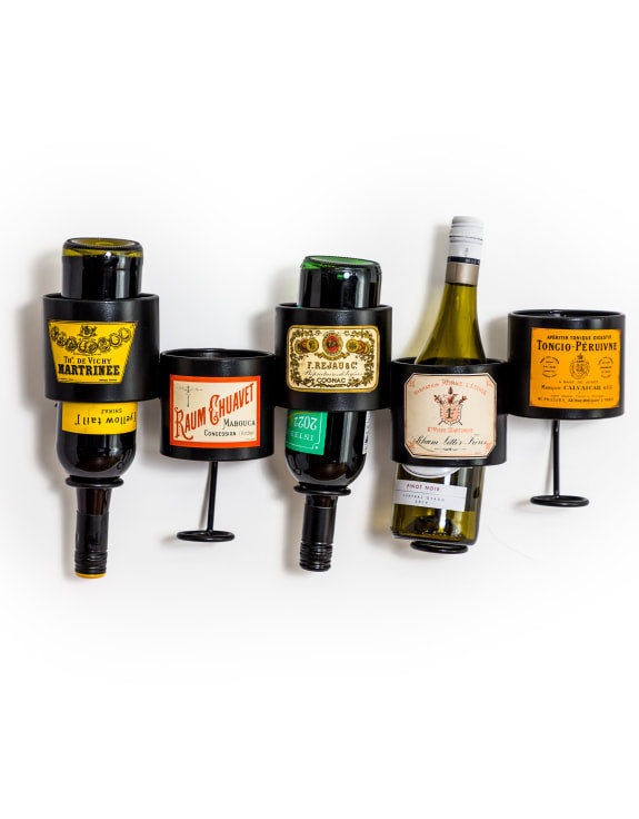 Vintage French Style Wall Mounted Wine Bottle Holder