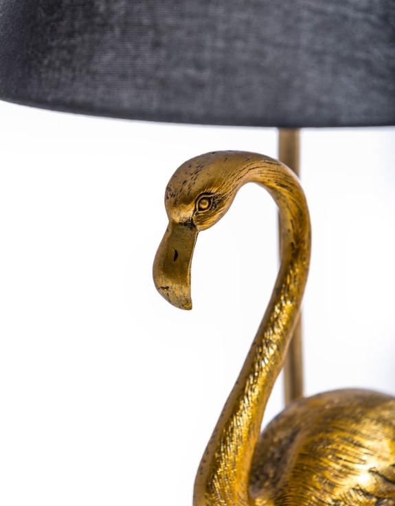 Gold Flamingo Table Lamp