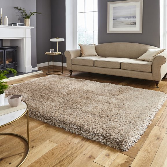 Mia Beige Thick Pile Rug