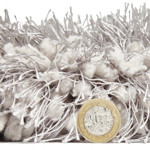 Mia Silver Thick Pile Rug