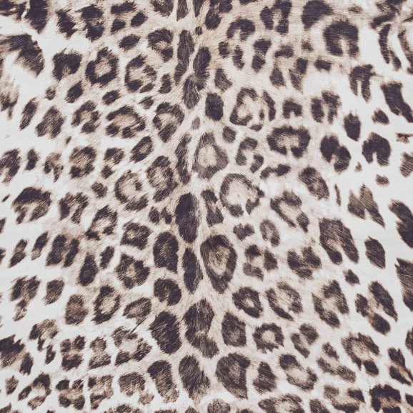 Faux Leopard Print Brown/Beige Rug