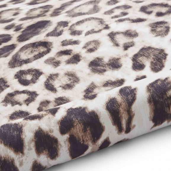 Faux Leopard Print Brown/Beige Rug