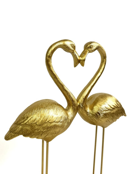 Love Heart Flamingos