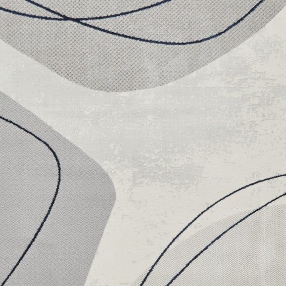 Leo Grey/Blue Modern Abstract Rug