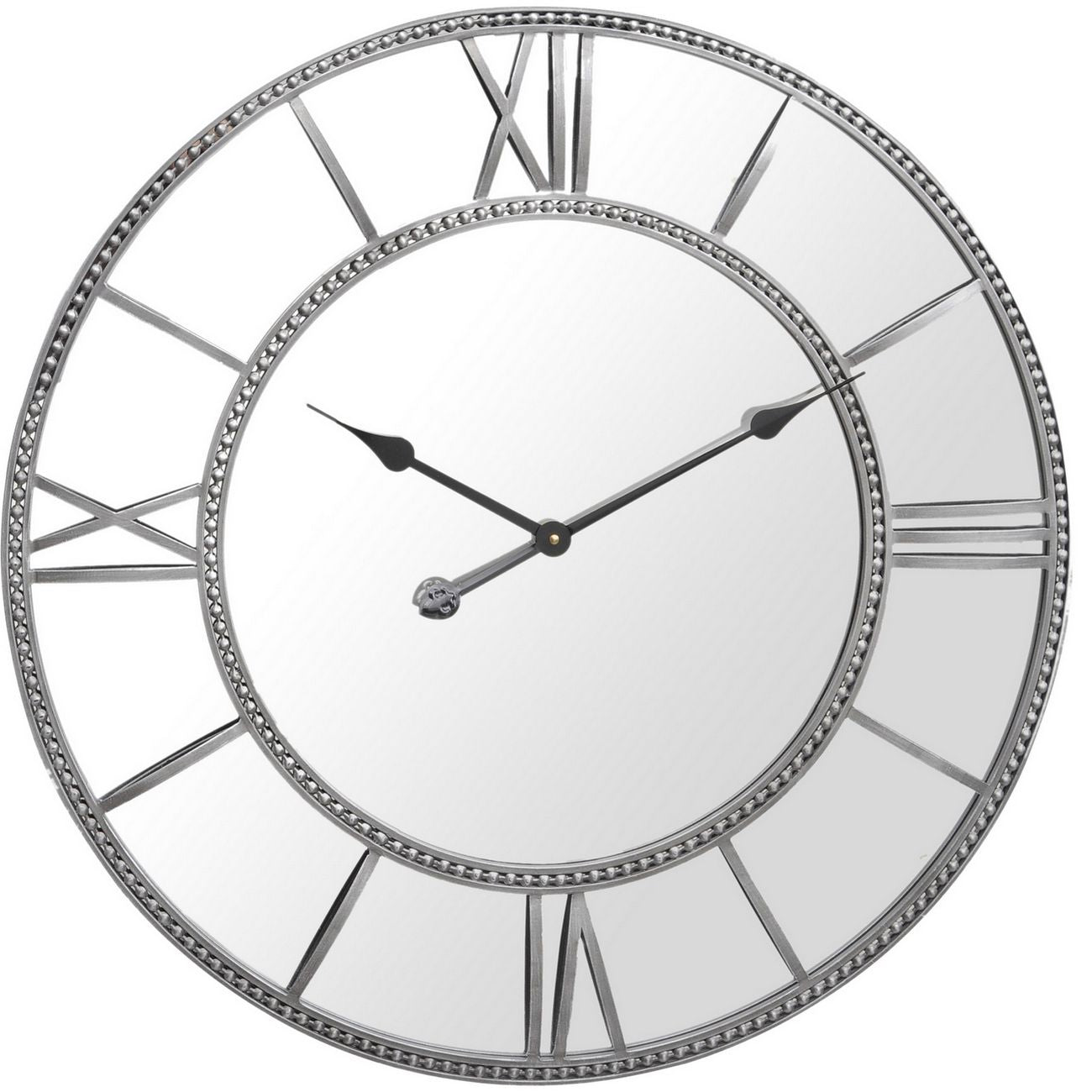 Silver Beaded Clock