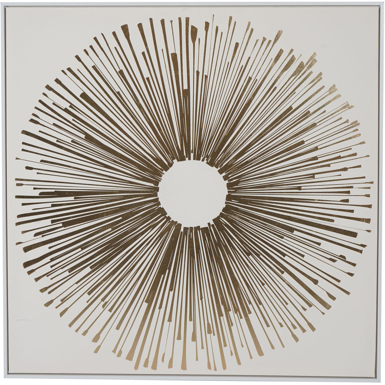 Golden Splash Framed Wall Art