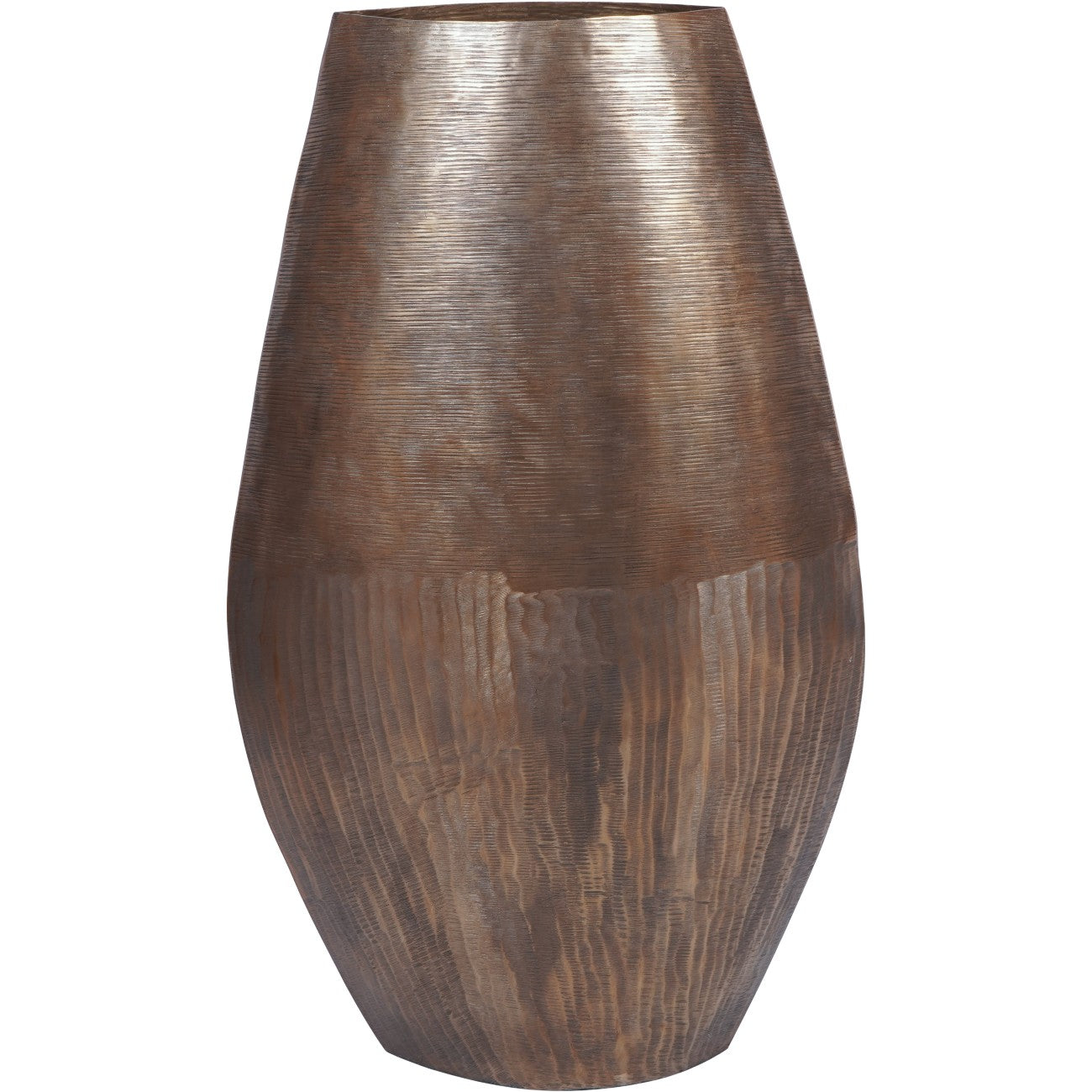 Textured Brass Vase Large