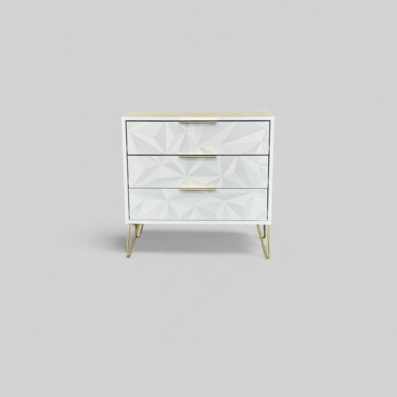 Linthorpe White 3 Drawer Chest