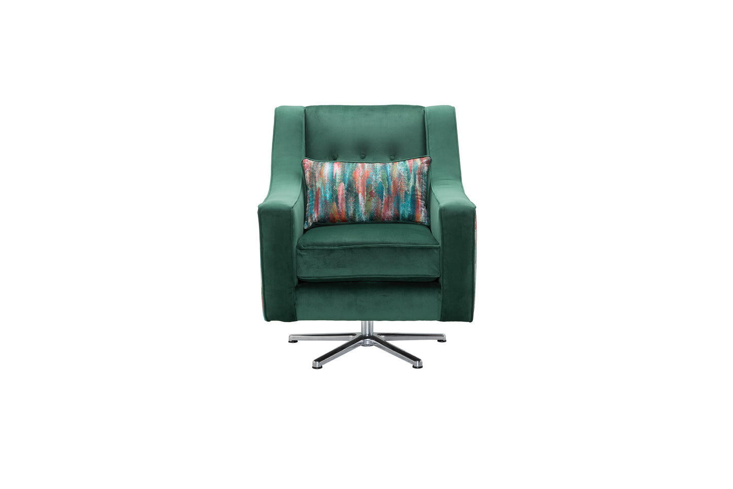 Lux Swivel Chair Emerald Green