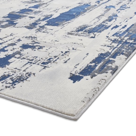 Leo Rug Grey/Navy