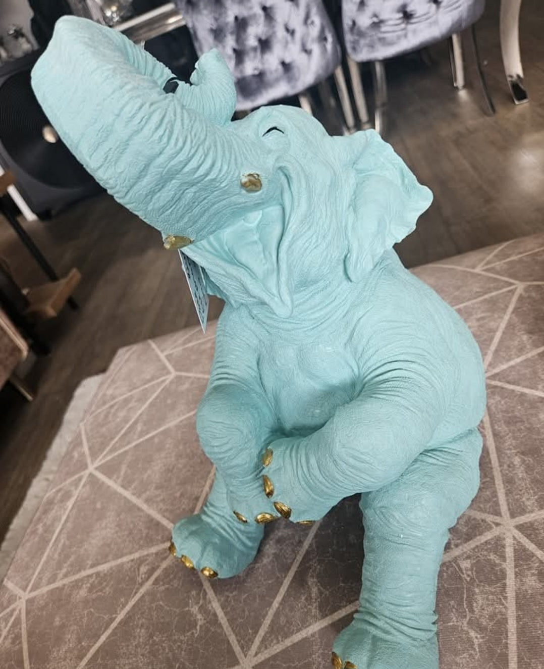 Large Happy Elephant Ornament
