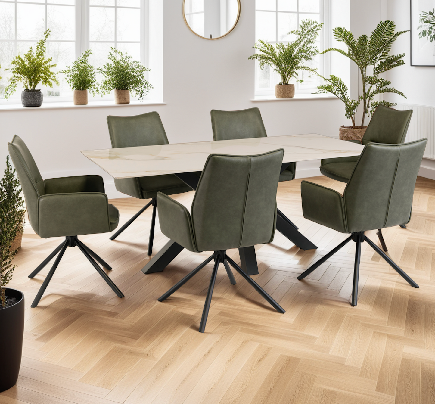 Candice White Dining Set