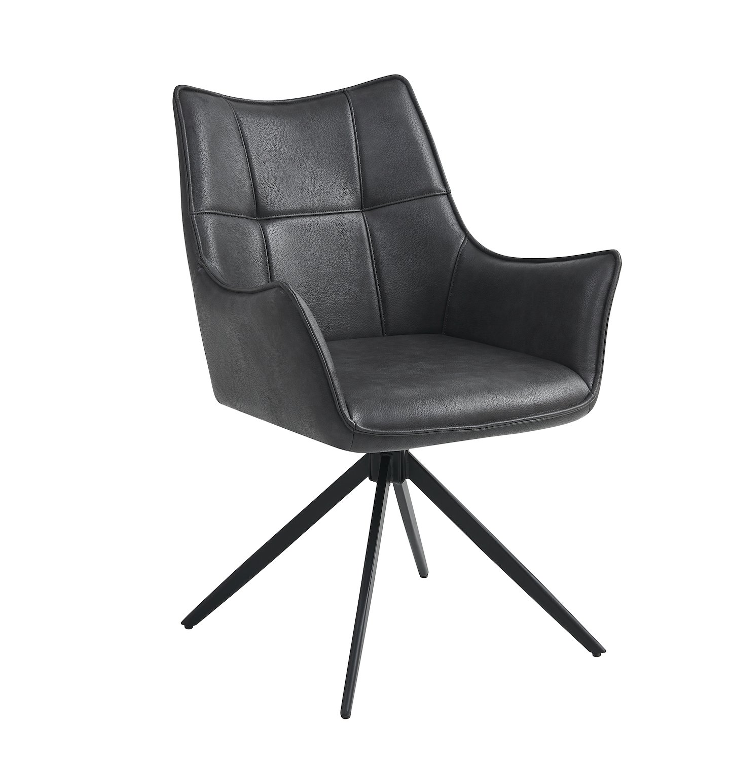 Pair of Victoria Charcoal Dining Chairs