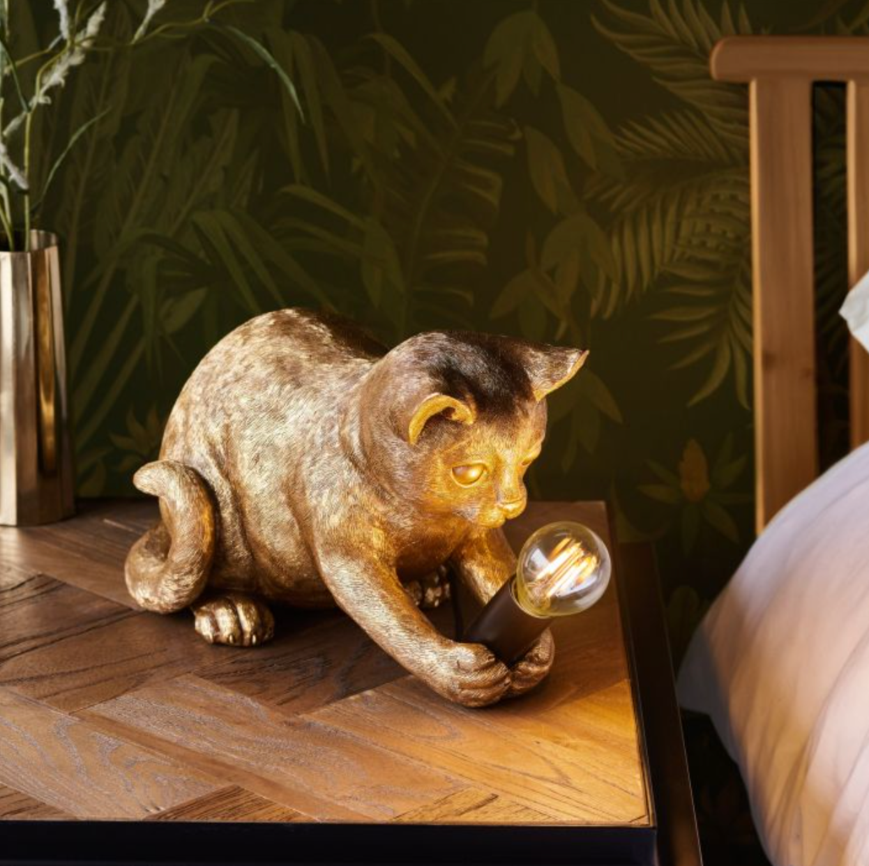 Playful Paws Gold Table Lamp