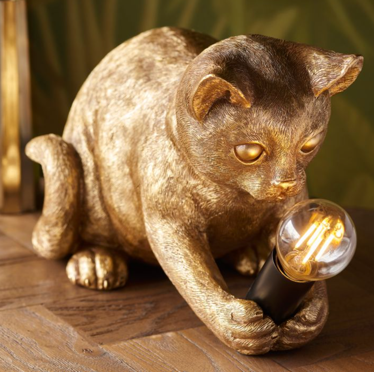Playful Paws Gold Table Lamp
