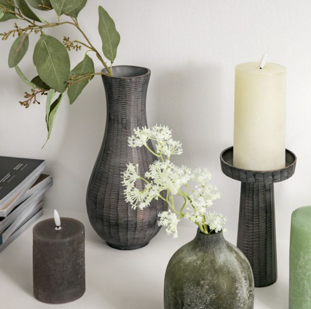 Fluted Iva Vase Medium