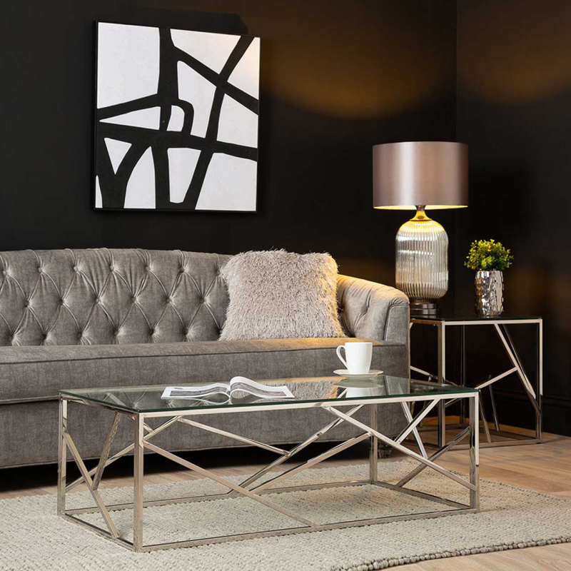 Ayla Chrome Coffee Table