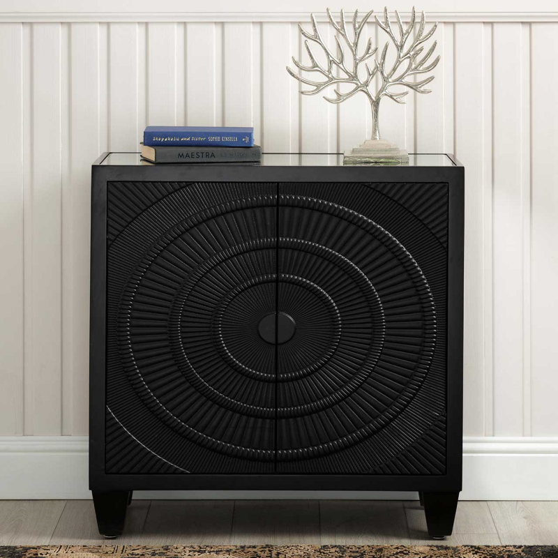 Swirl Black 2 Door Sideboard