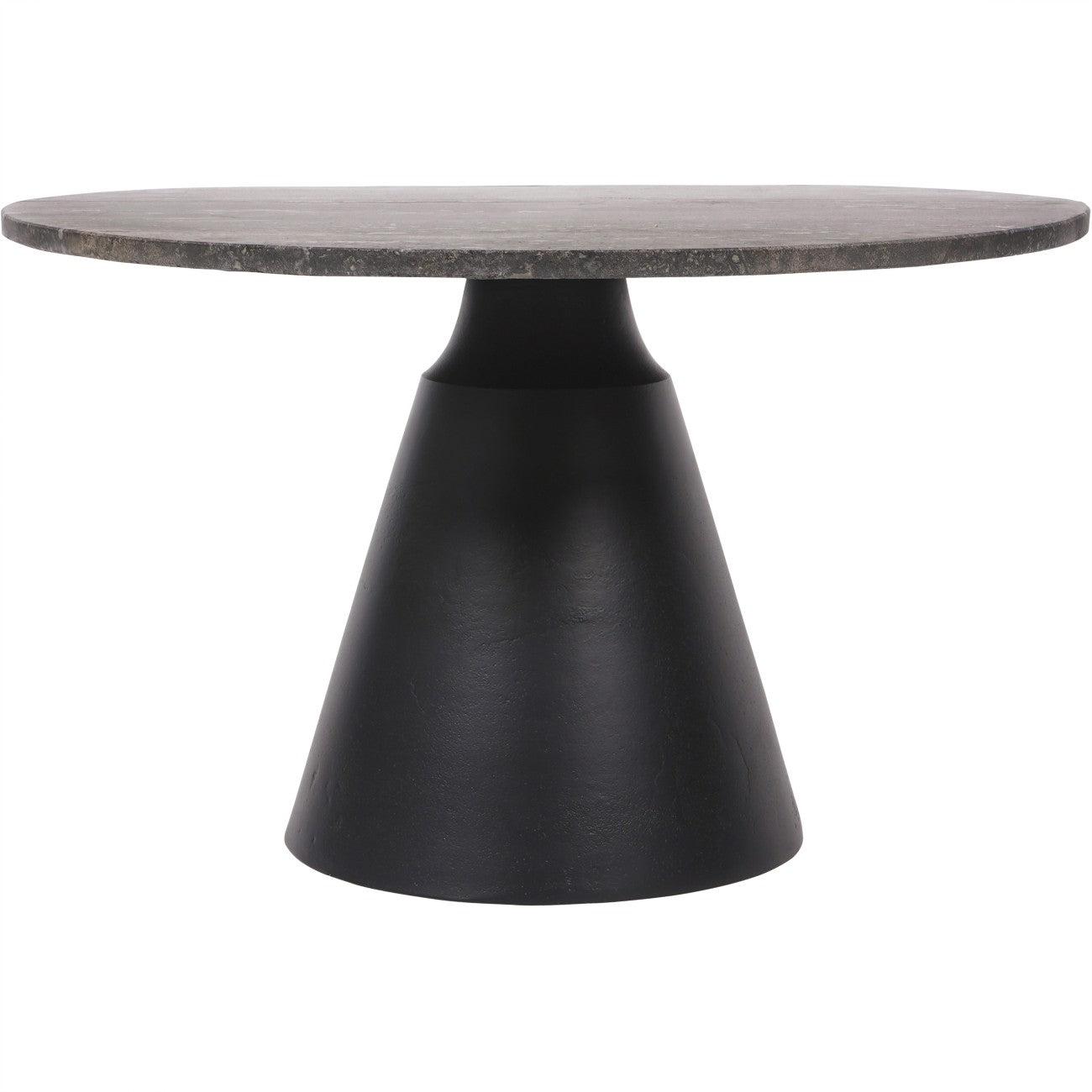 Clifton Charcoal Black and Dark Travertine Coffee Table