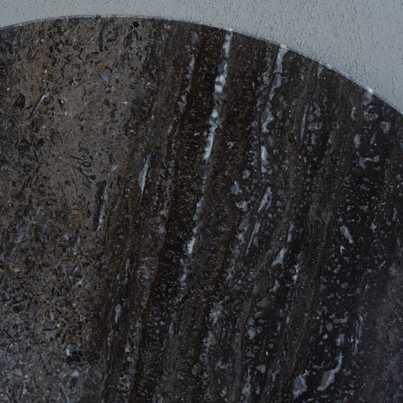 Clifton Charcoal Black and Dark Travertine Coffee Table