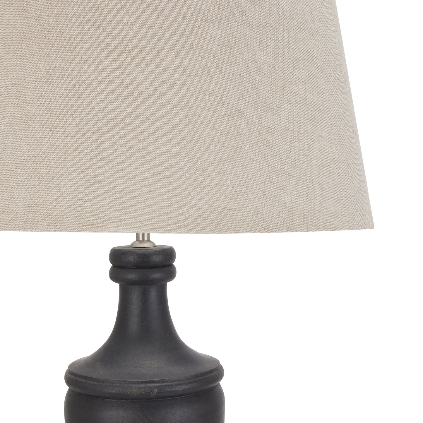Delaney Grey Pillar Table Lamp