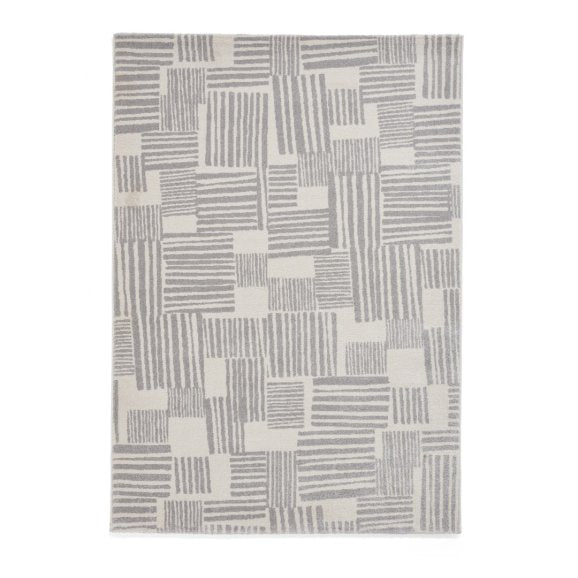 Lansfield Grey Blocks Rug