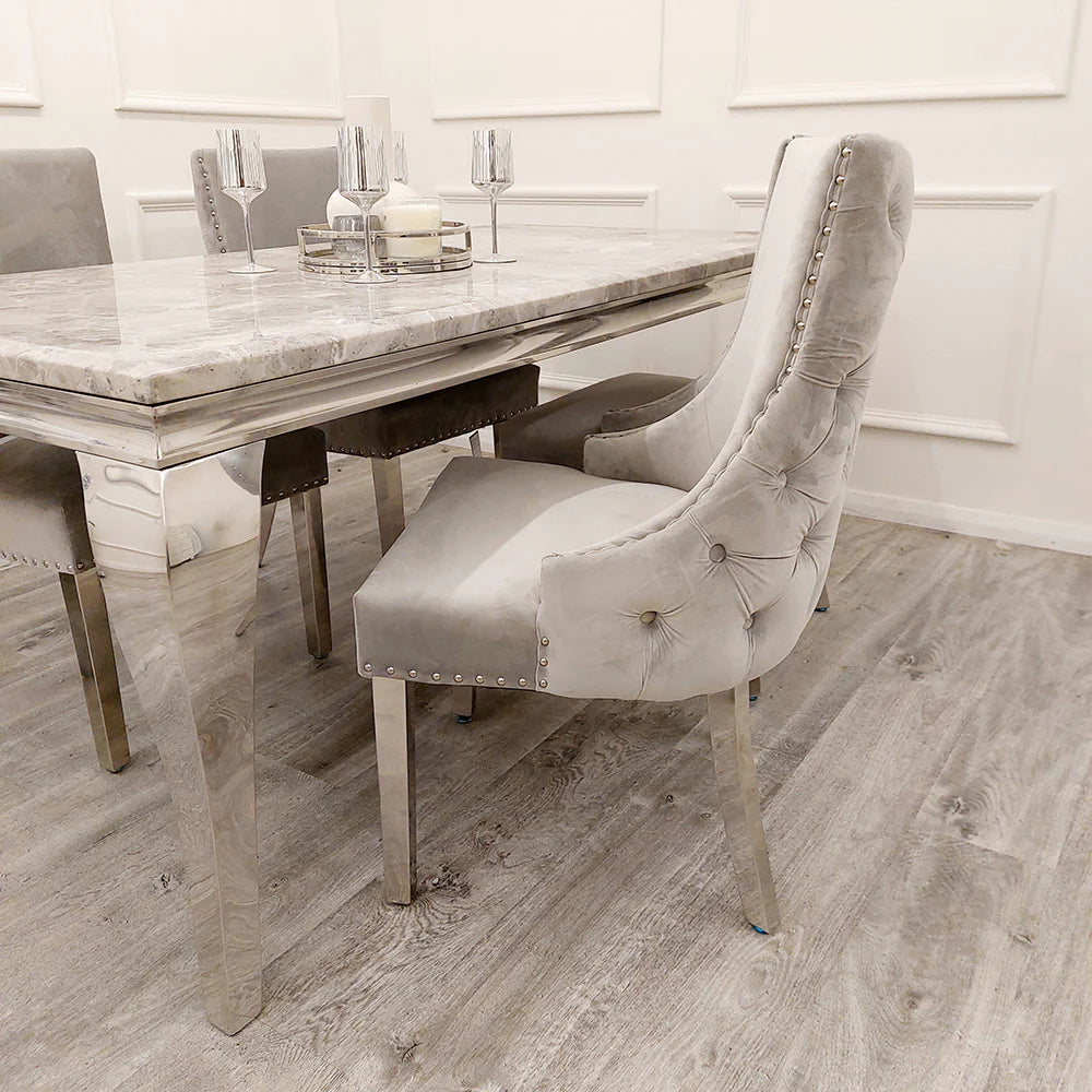 Pair of Kelcey Chairs Light Grey