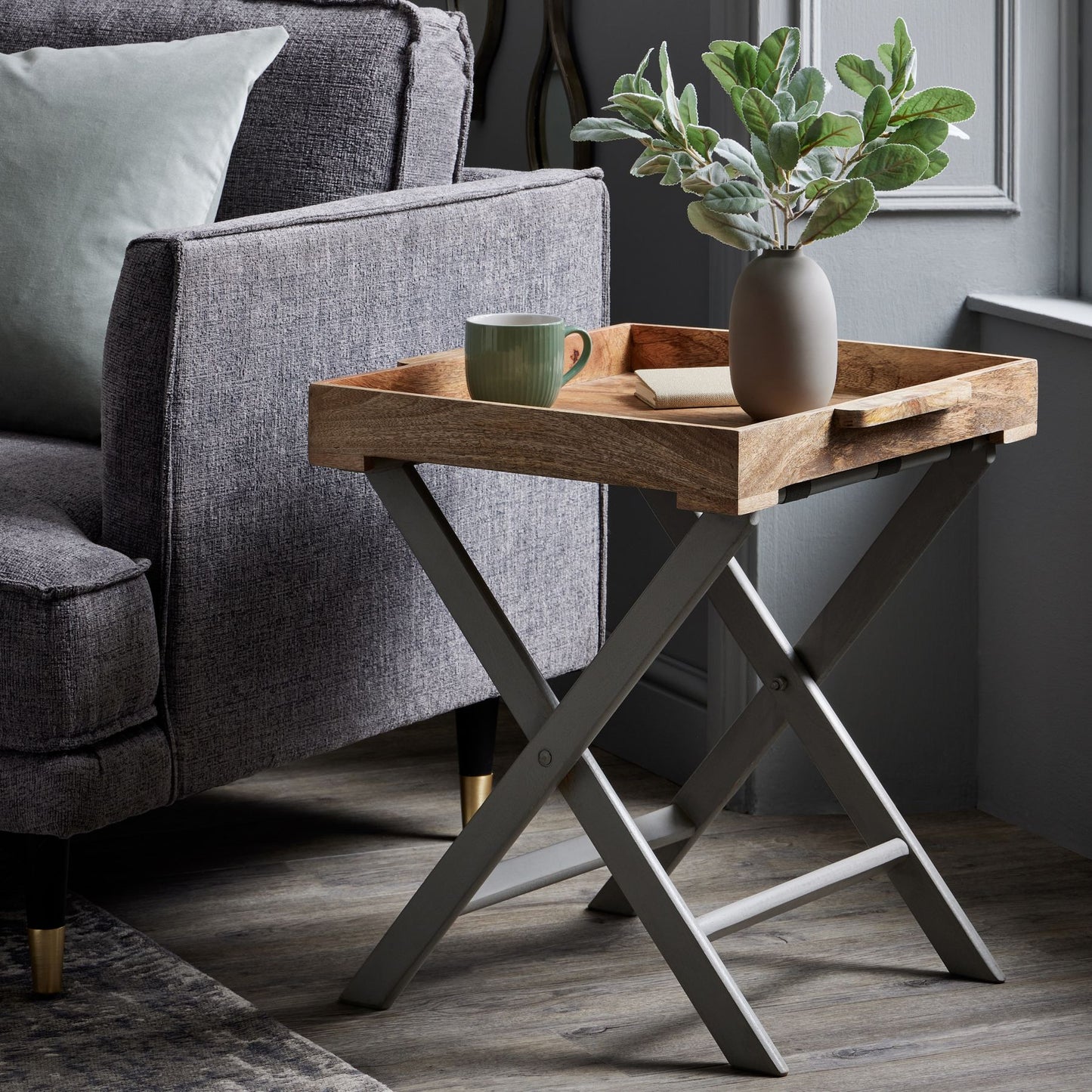 Nordiac Grey Butler Table