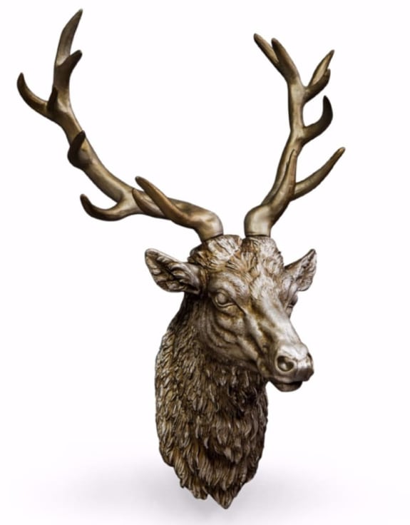 Silver Stag Head