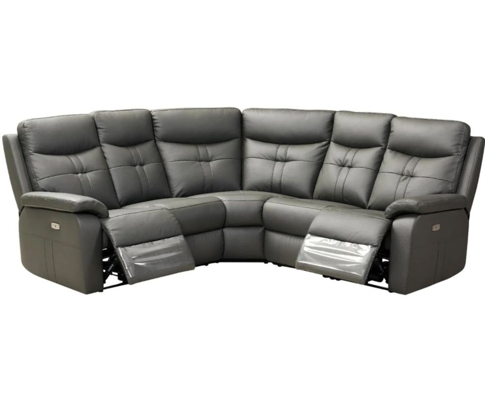 Emily Charcoal Electric Reclining Corner Sofa