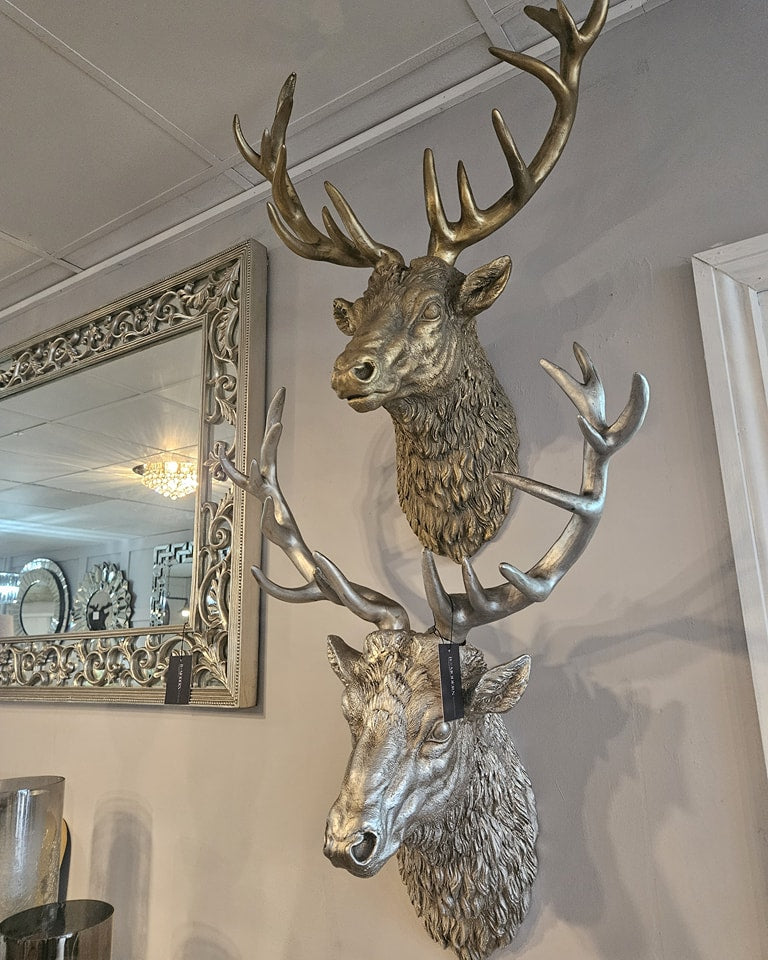 Silver Stag Head