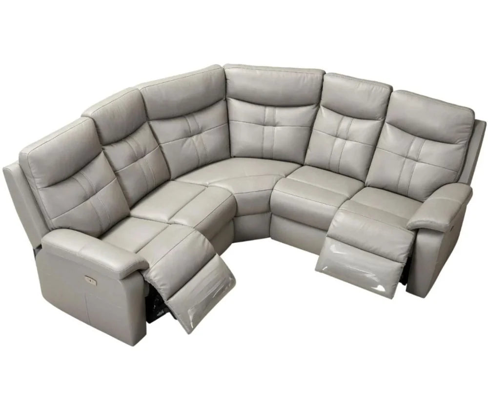 Emily Light Grey Electric Reclining Corner Sofa