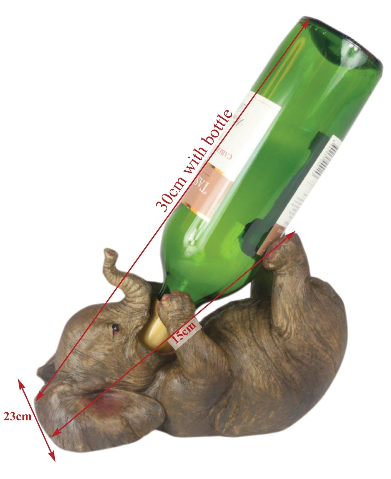 Lying Elephant Wine Bottle Holder