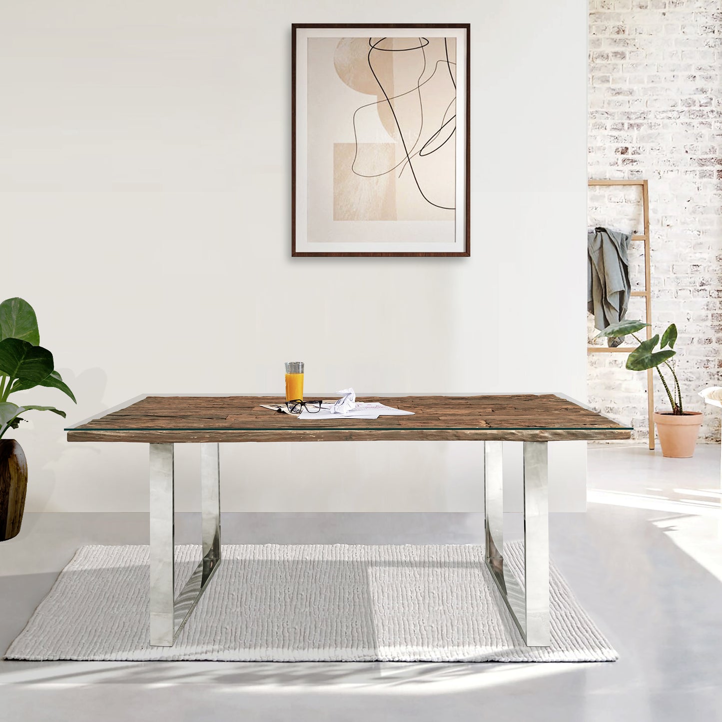 Railway Sleeper Large Dining Table