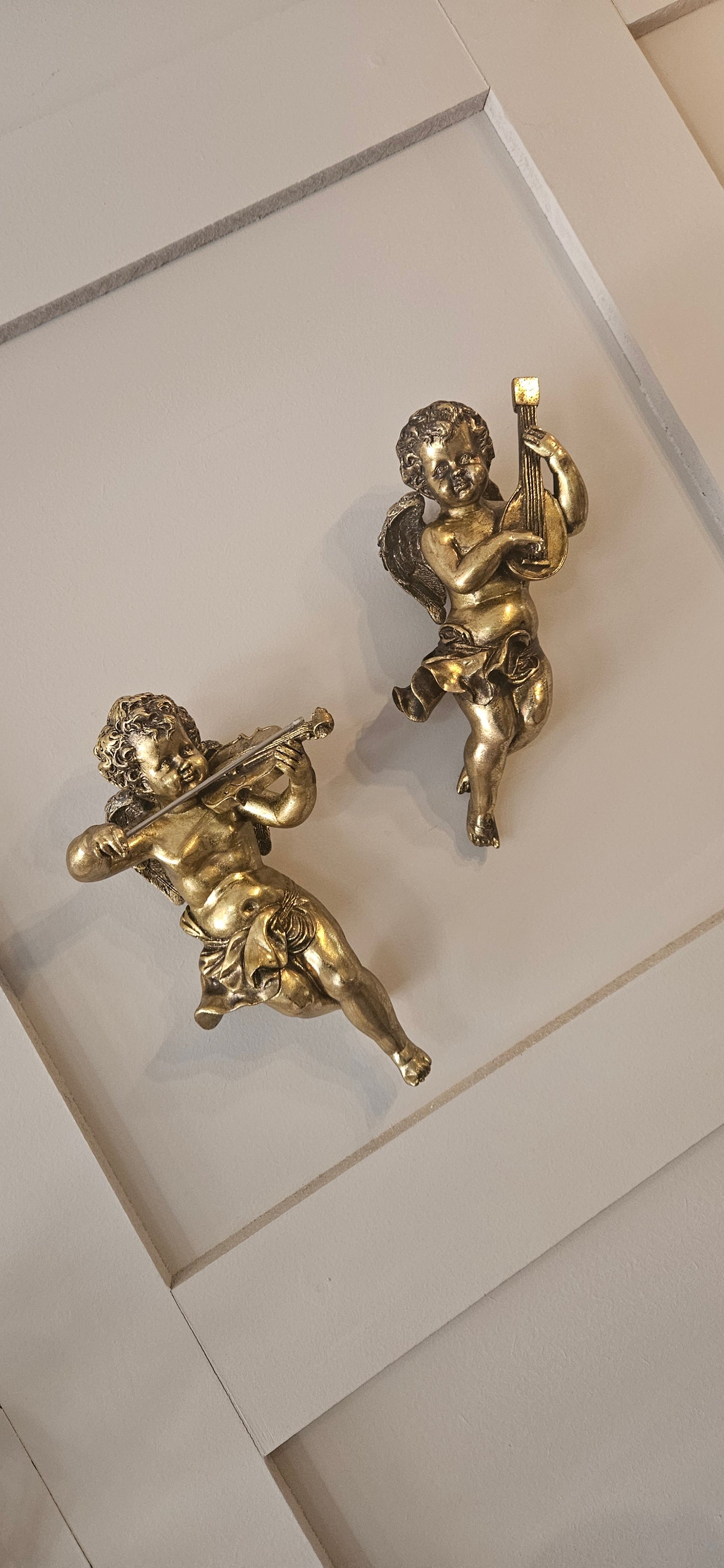 Gold Cherub Wall Decor Set