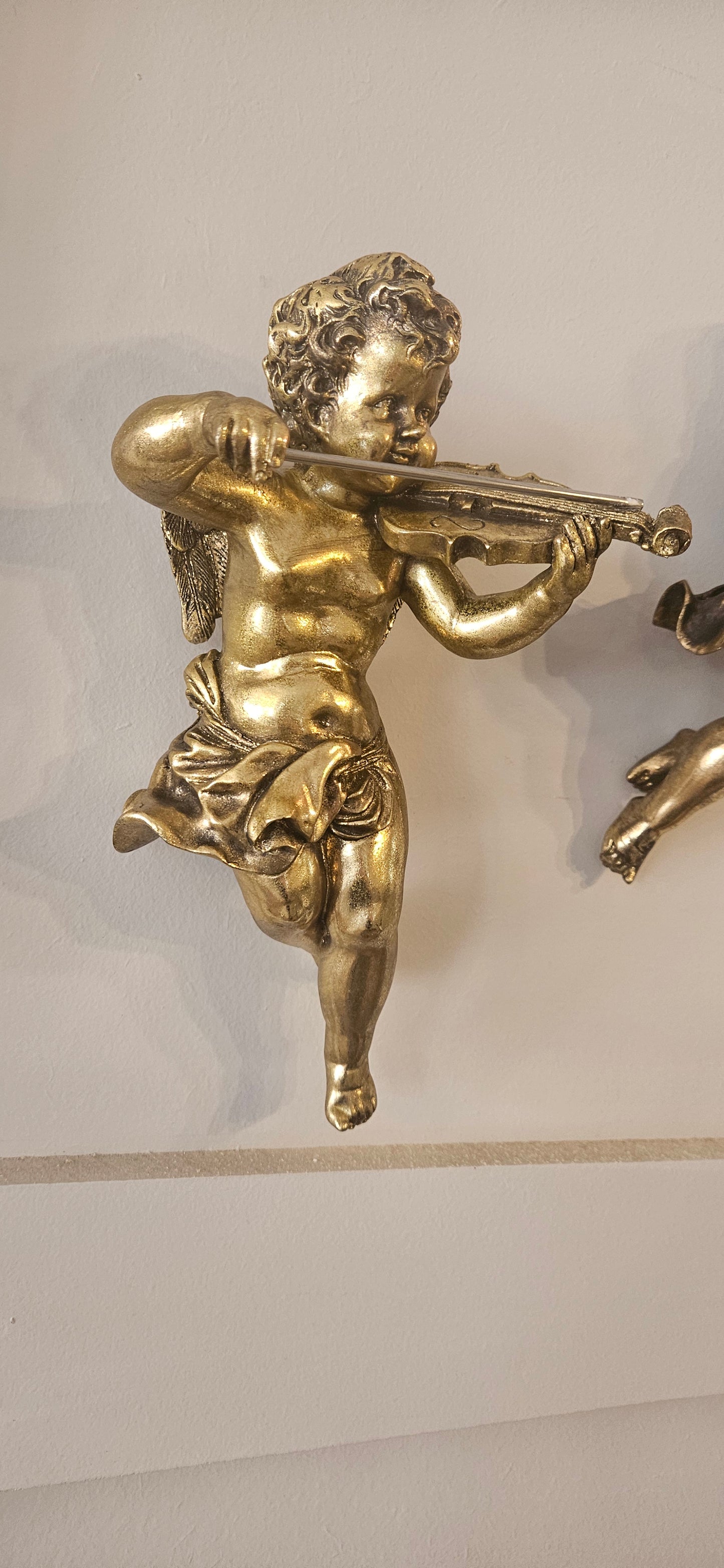 Gold Cherub Wall Decor Set