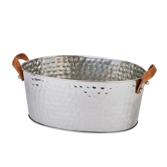Large Hammered Silver Cooler