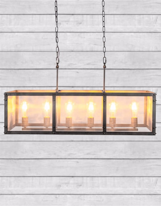 Industrial Iron Chandelier