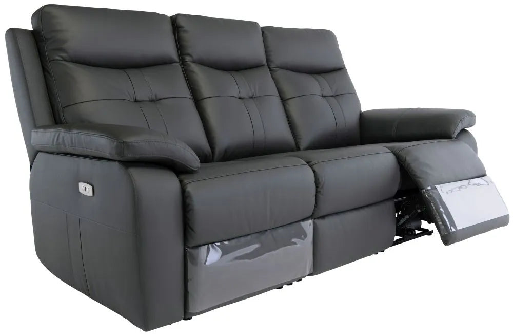 Emily Charcoal Electric Reclining Sofa Collection